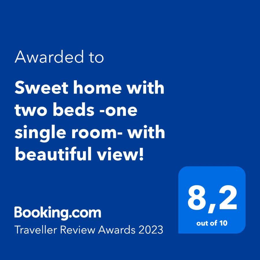 Sweet Home With Two Beds -One Single Room- With Beautiful View! Agia Marina  Eksteriør billede